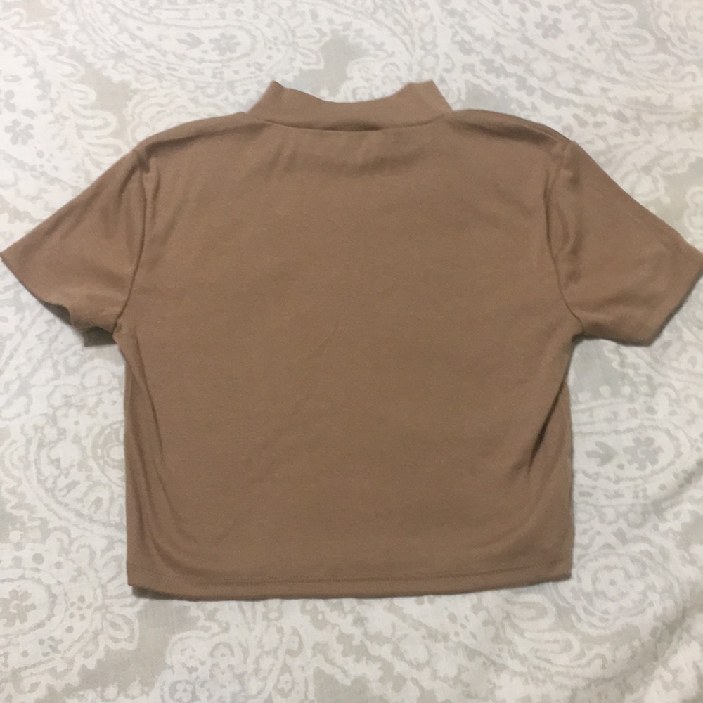 High neck crop top